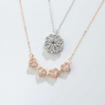 2-in-1 Charming rose Gold Plated Magnetic Necklace